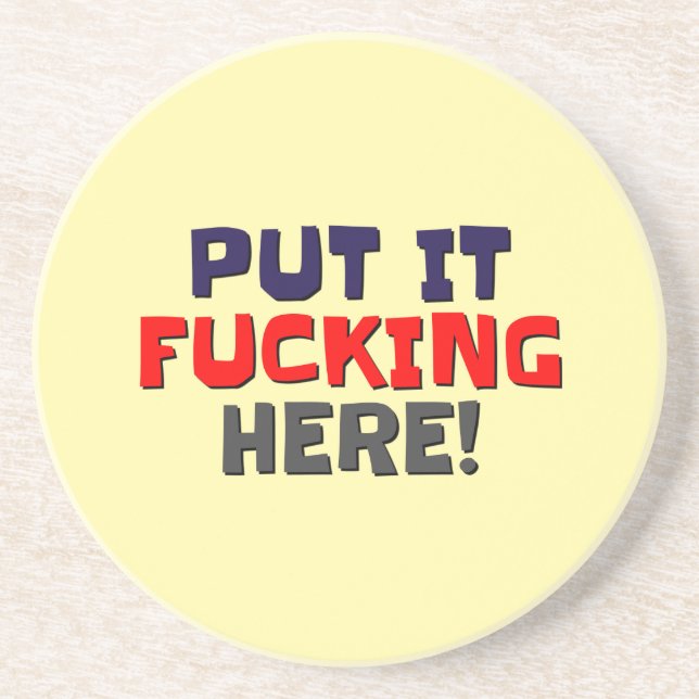 Sandstone Party Coasters  (Front)