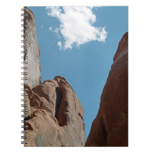 Sandstone Rock Fins Utah Desert Photo Spiral Notebook