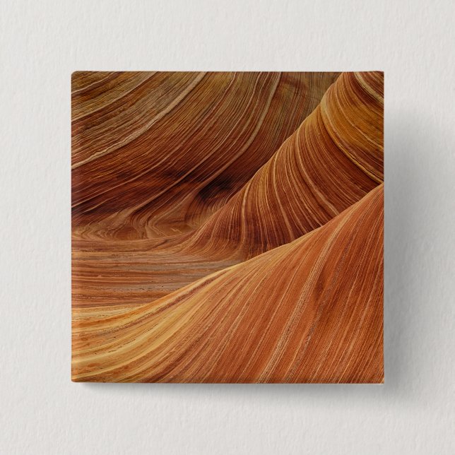 Sandstone Rock Formations 15 Cm Square Badge (Front)