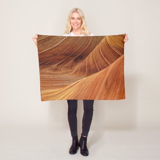 Sandstone Rock Formations Fleece Blanket (In Situ)