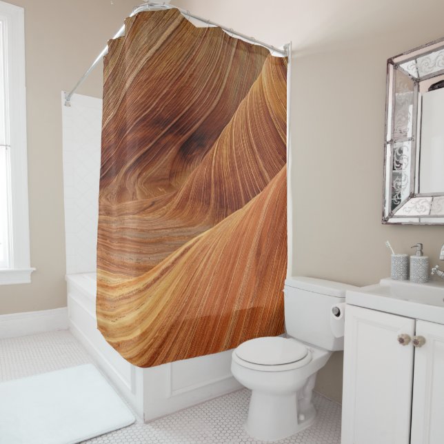 Sandstone Shower Curtain (In Situ)