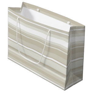 Sandstone stripes large gift bag