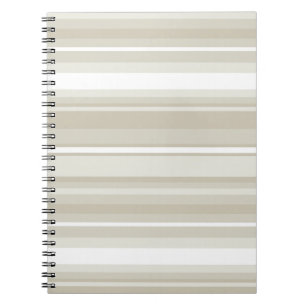 Sandstone stripes spiral notebook