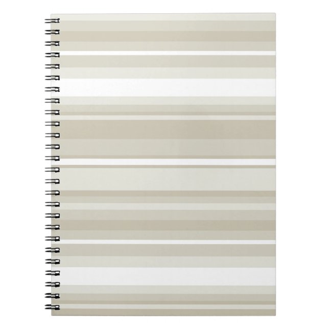 Sandstone stripes spiral notebook (Front)