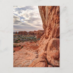 Sandstone Wall - Arches National Park Postcard