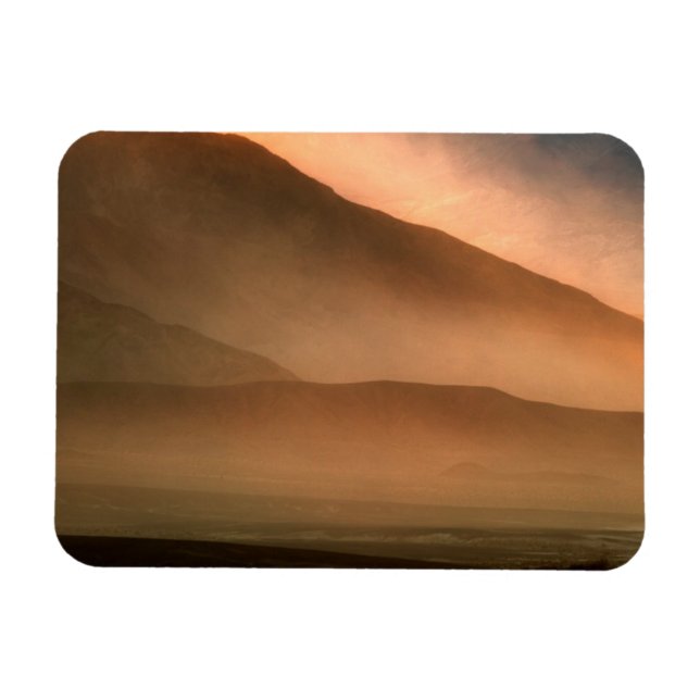Sandstorm at Mesquite Sand Dunes, Sunset Magnet (Horizontal)
