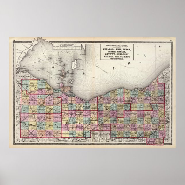 Sandusky, Seneca, and Summit Counties Poster (Front)