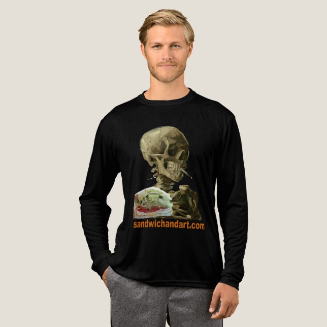 Sandwich and Skull Tri-Blend Shirt (Full Front)