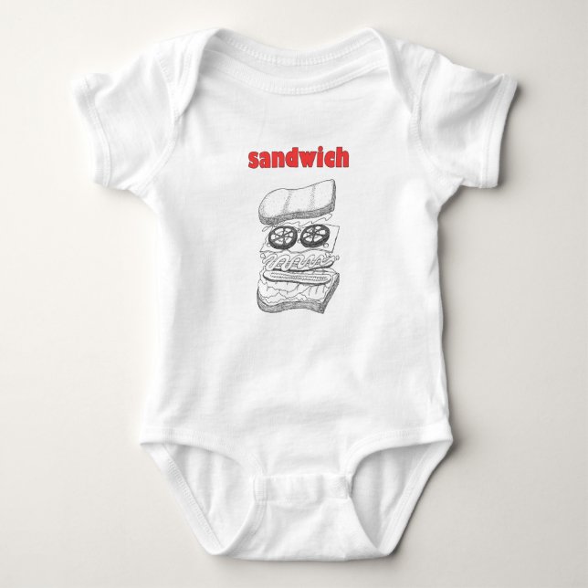 Sandwich Baby Bodysuit (Front)