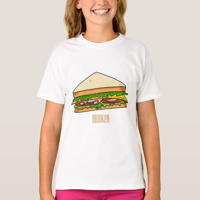 Sandwich cartoon illustration  T-Shirt (Front)