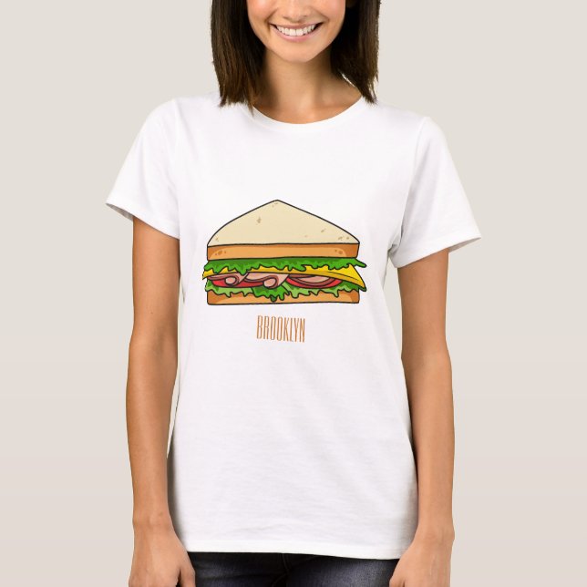 Sandwich cartoon illustration T-Shirt (Front)