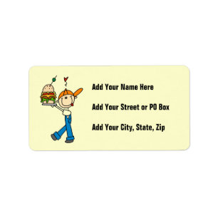 Sandwich Connoisseur Stick Figure Label