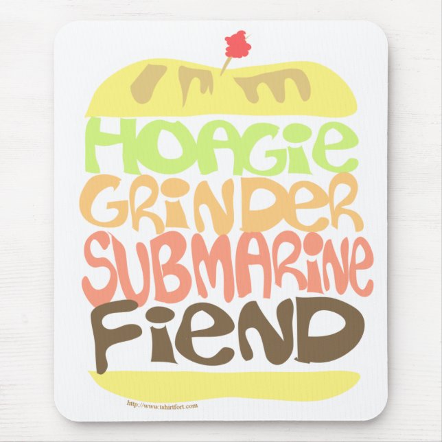 Sandwich Fiend Mouse Pad (Front)