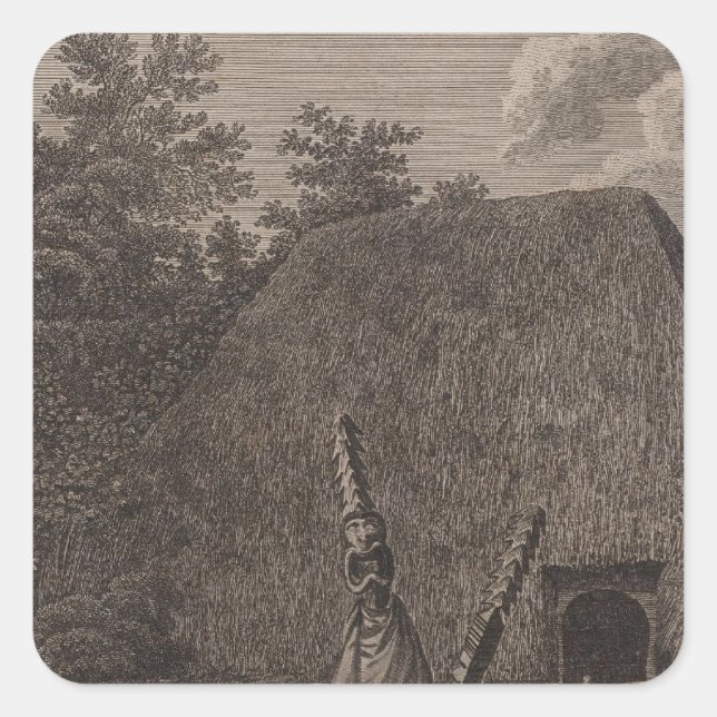Sandwich Islands, Hawaii Square Sticker (Front)