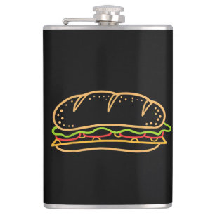 Sandwich Lining Hip Flask