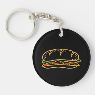 Sandwich Lining Key Ring