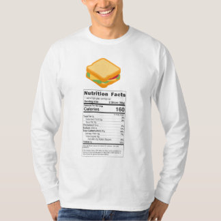 sandwich nutrition thanksgiving Christmas - mens  T-Shirt