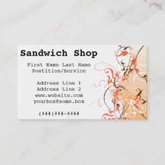 Sandwich Shop Business Card