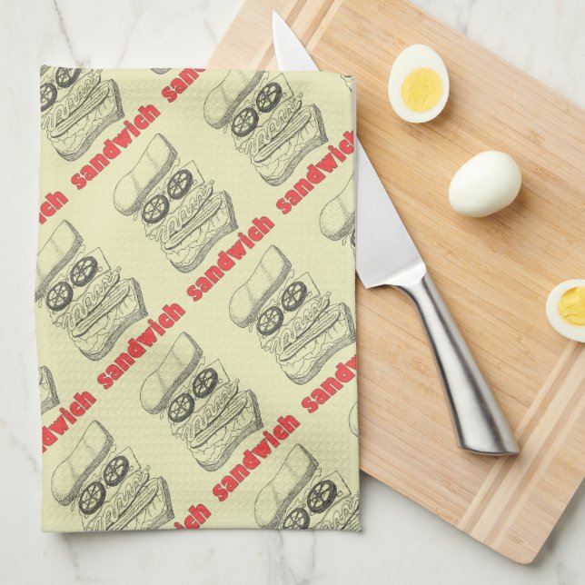 Sandwich Tea Towel (Quarter Fold)