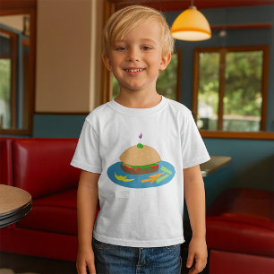 Sandwich with Veggie Sides Fun Food  T-Shirt