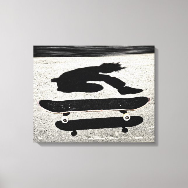 sandwiched skateboard canvas print (Front)