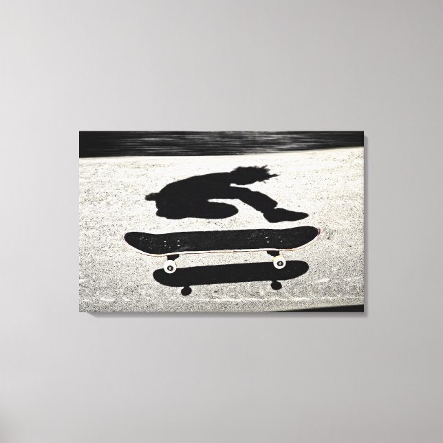 sandwiched skateboard canvas print (Front)