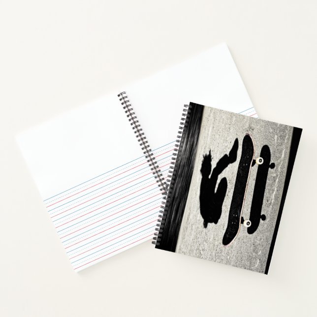 sandwiched skateboard notebook (Inside)