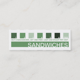 SANDWICHES customer appreciation (mod squares) Loyalty Card