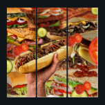 SANDWICHES TRIPTYCH<br><div class="desc">Collage is a technique of art creation, primarily used in the visual arts, but in music too, by which art results from an assemblage of different forms, thus creating a new whole.</div>