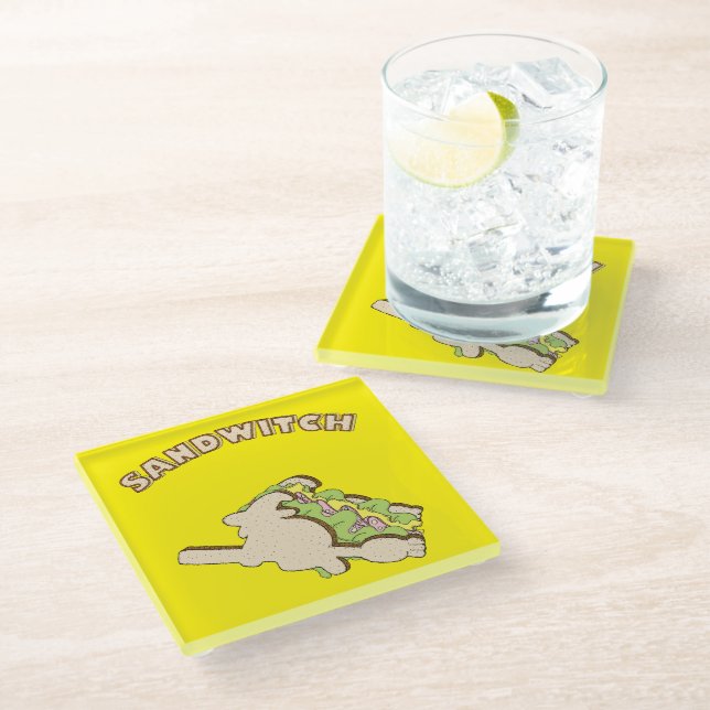 Sandwitch Glass Coaster (Angled)