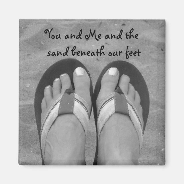 Sandy Beach Beneath our Feet Magnet (Front)