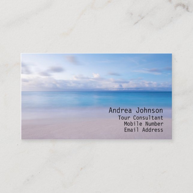Sandy Beach Business Card (Front)