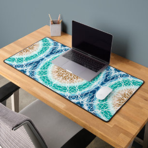 Sandy Beach Colours Mandala Desk Mat