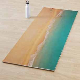 Sandy Beach Shore Ocean Turquoise Yoga Mat