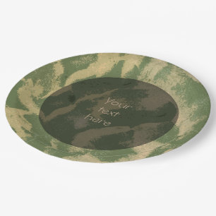 Sandy Beach Structure Photo any Text Paper Plate