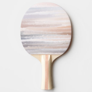Sandy Beach Summer Tan Abstract Watercolor Ping Pong Paddle