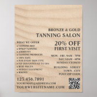 Sandy Beach, Tanning Salon Advertising
