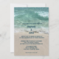Sandy Beach Teal Turquoise Sea Ocean Waves Wedding