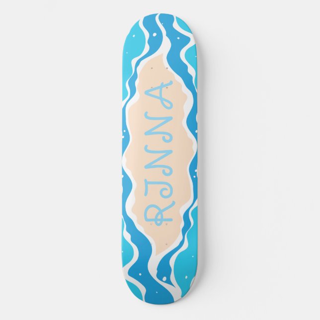 SANDY Beach Towel Skateboard (Front)
