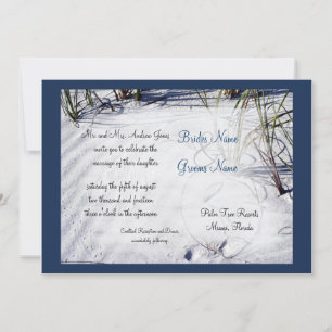 Sandy Beach Wedding Invitation