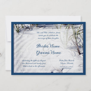 Sandy Beach Wedding Invitation