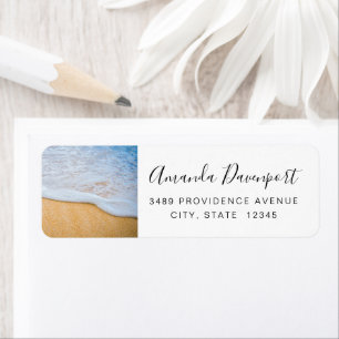 Sandy Beach with Foamy Surf Address