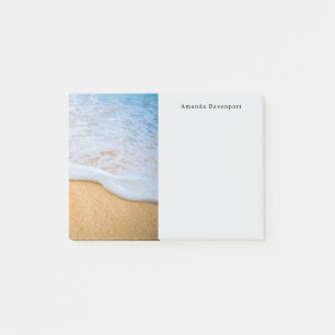 Sandy Beach with Foamy Surf Post-it Notes