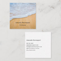 Sandy Beach with Foamy Surf
