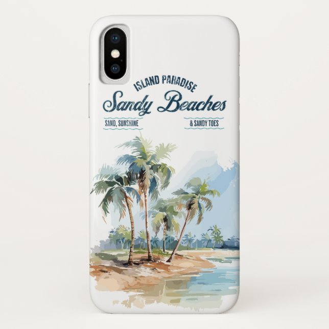 Sandy Beaches Towel Collection Case-Mate iPhone Case (Back)