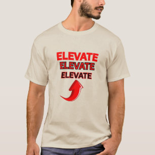SANDY BEIGE VIVID RED MOTIVATIONAL ELEVATE UNISEX T-Shirt