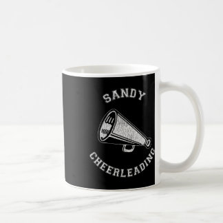 Sandy Cheer Distressed Retro 90's Cheerleader Coffee Mug