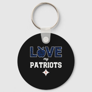 Sandy Creek Patriots Logo Love My Team Hs Key Ring
