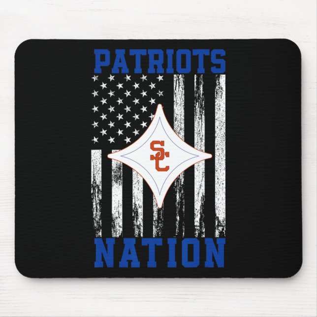 Sandy Creek Patriots Logo Nation Hs  Mouse Pad (Front)