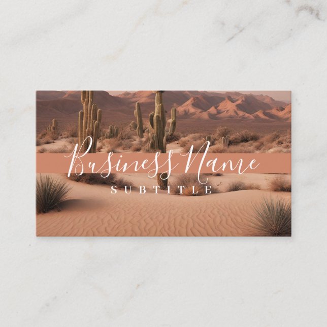 Sandy Derset Boho Business Card (Front)